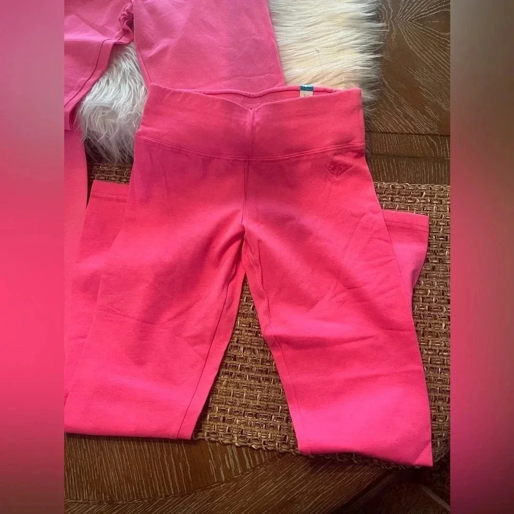 Justice girls hot pink leggings bundle of 3‎